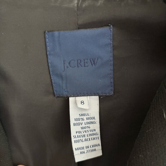 J. Crew black wool blazer - size 8 - Picture 2 of 4